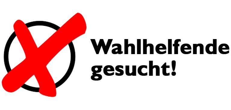 Logo Wahlhelfende gesucht